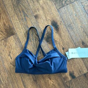 NWT Athleta Twister Bikini Dress Blue 32B/C